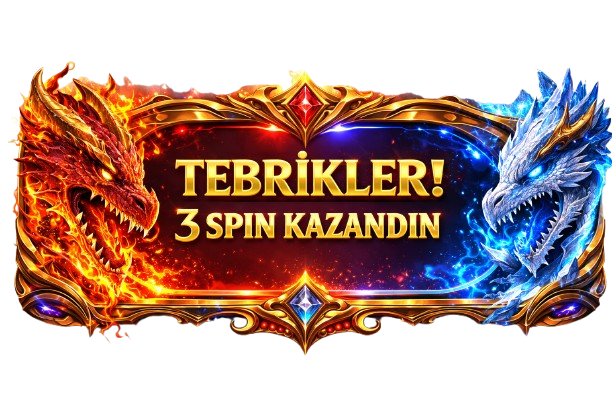 Tebrikler 3 Spin Kazandın